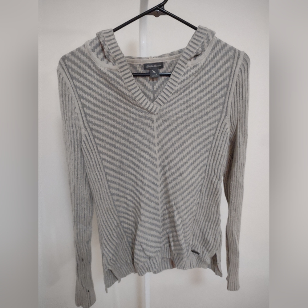 Eddie Bauer, blue/grey small sweater